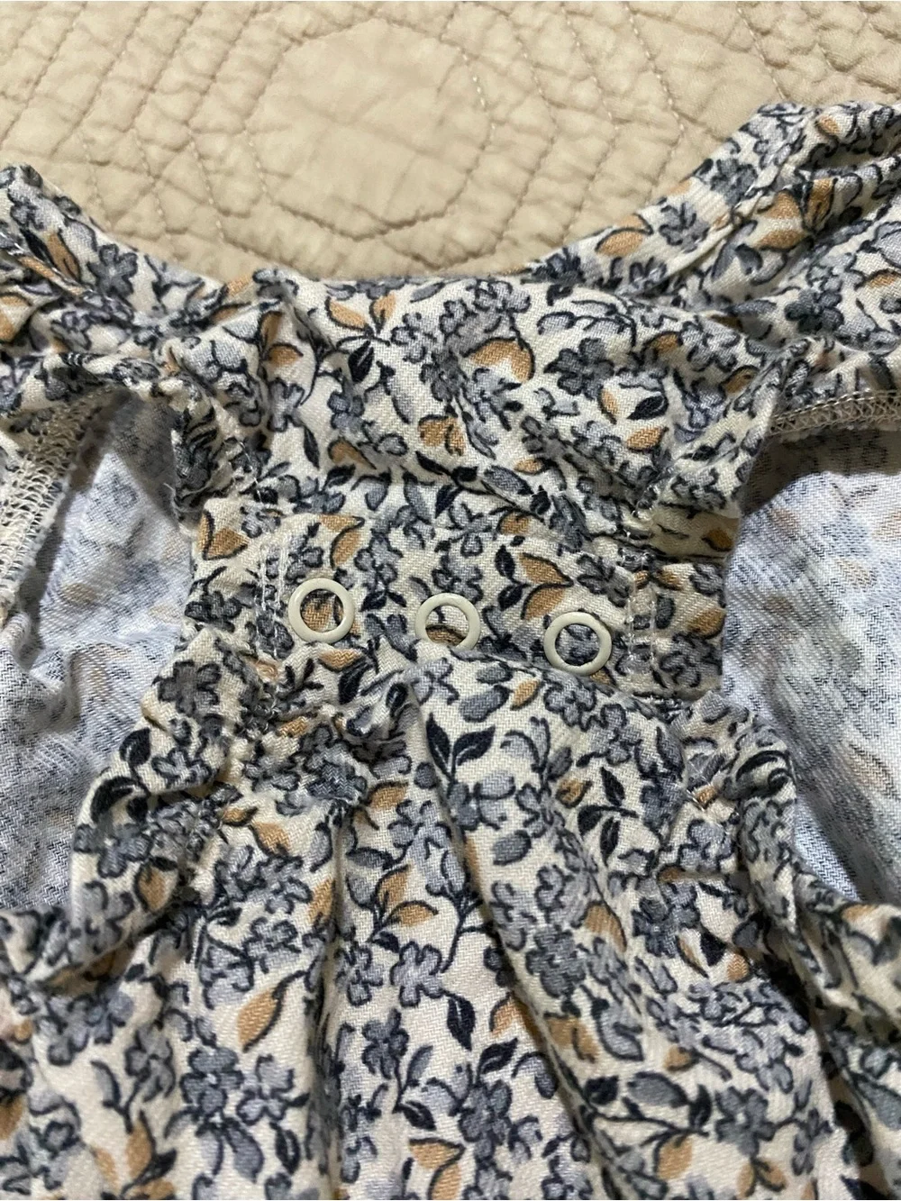 Carter's Floral & Neutral Baby Outfit Set - Cream, Olive, Navy